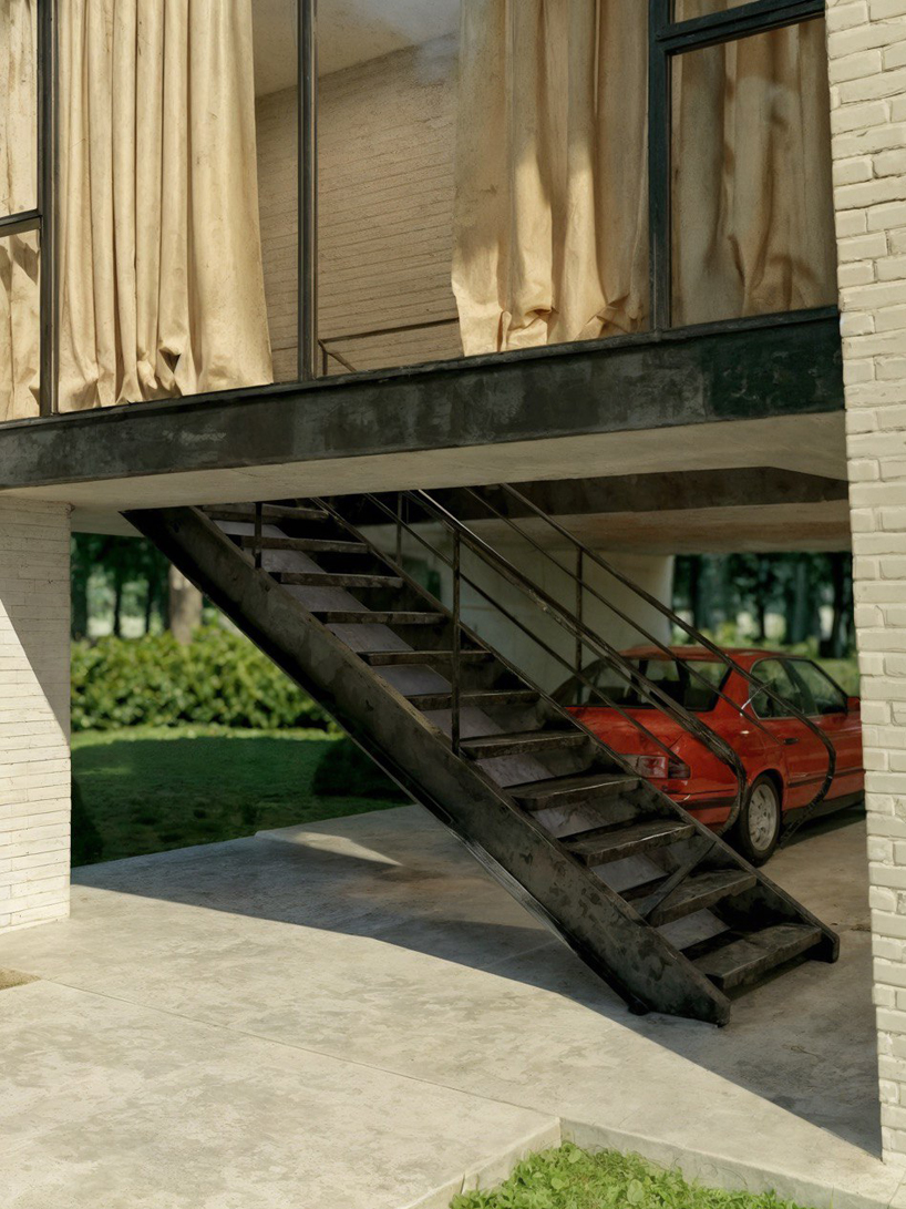 pitched thatched roof tops conical white-bricked sarchina villa