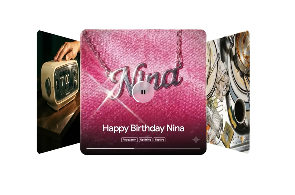 Create your own music among a variety of options like 90's rap, Workout, Latin pop, and more.