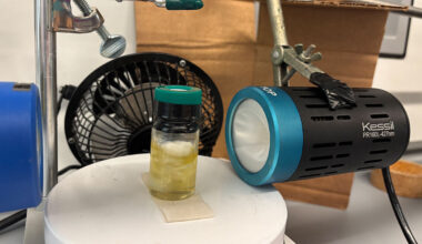 Set up of photochemical reaction