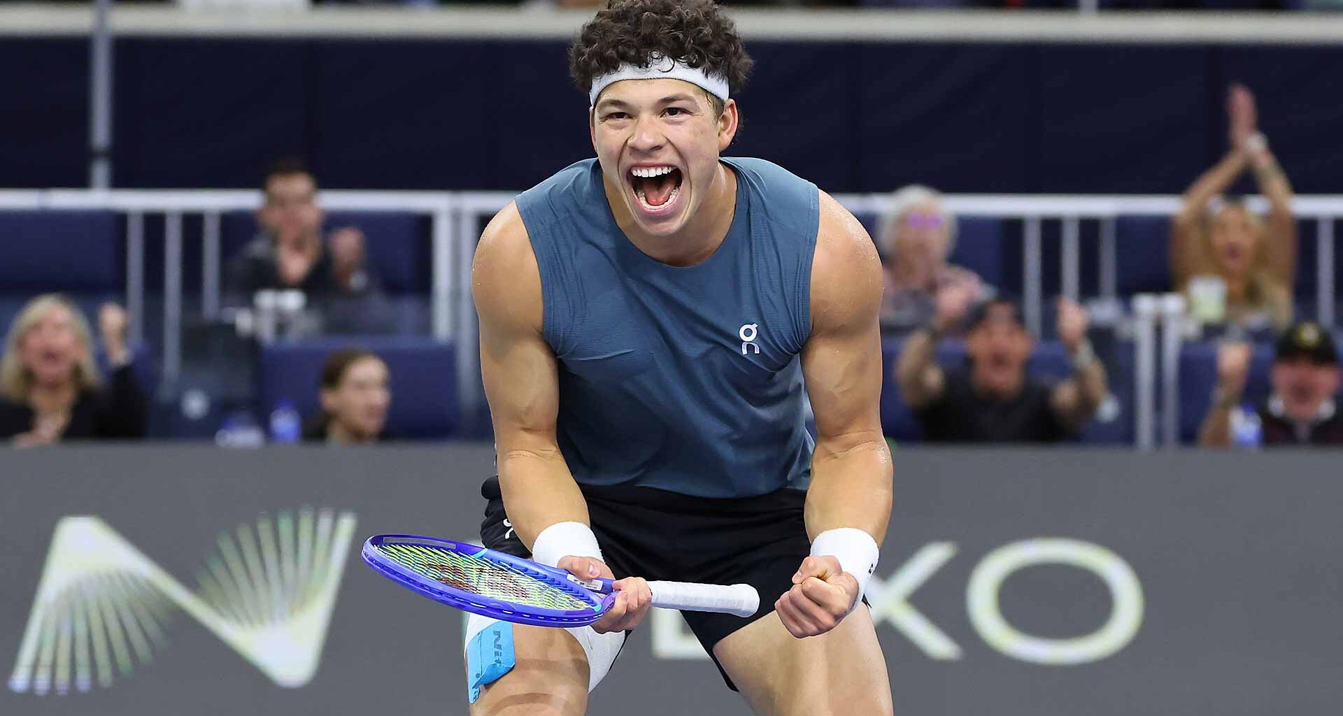 Ben Shelton downs 'freight train' Denis Shapovalov in Dallas SF thriller, sets Taylor Fritz final | ATP Tour