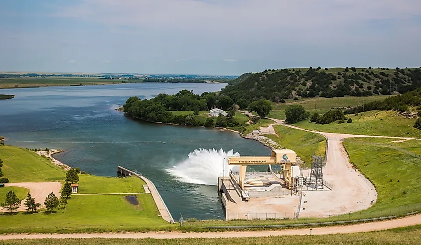 Lake McConaughy on the north Platte River near Ogallala, Nebraska.