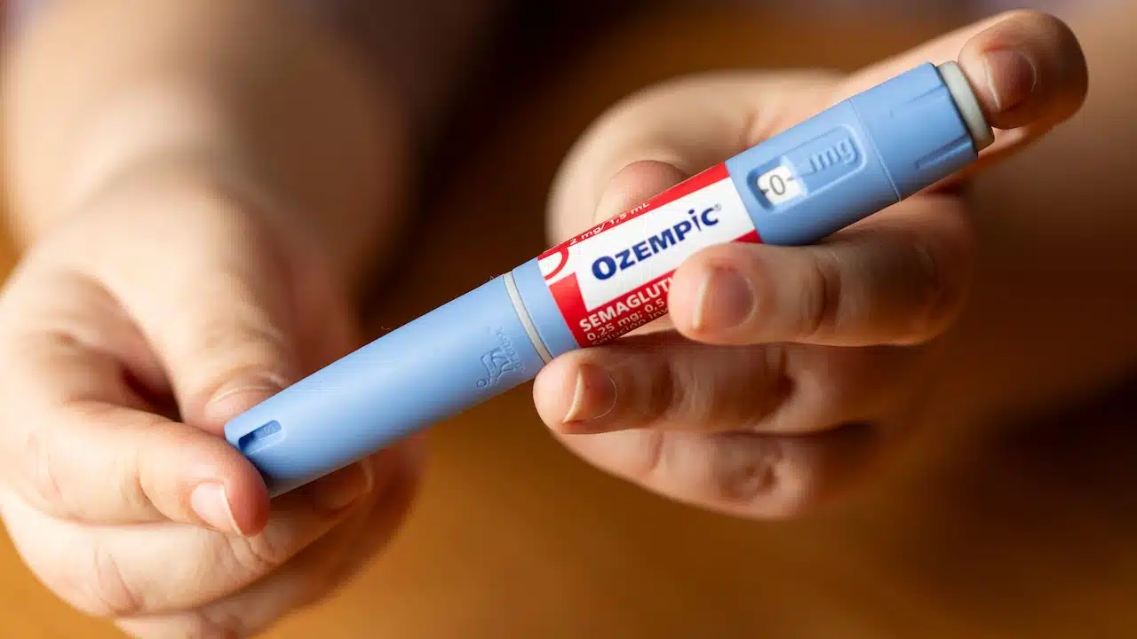 Pen injection of semaglutide named “ozempic”,