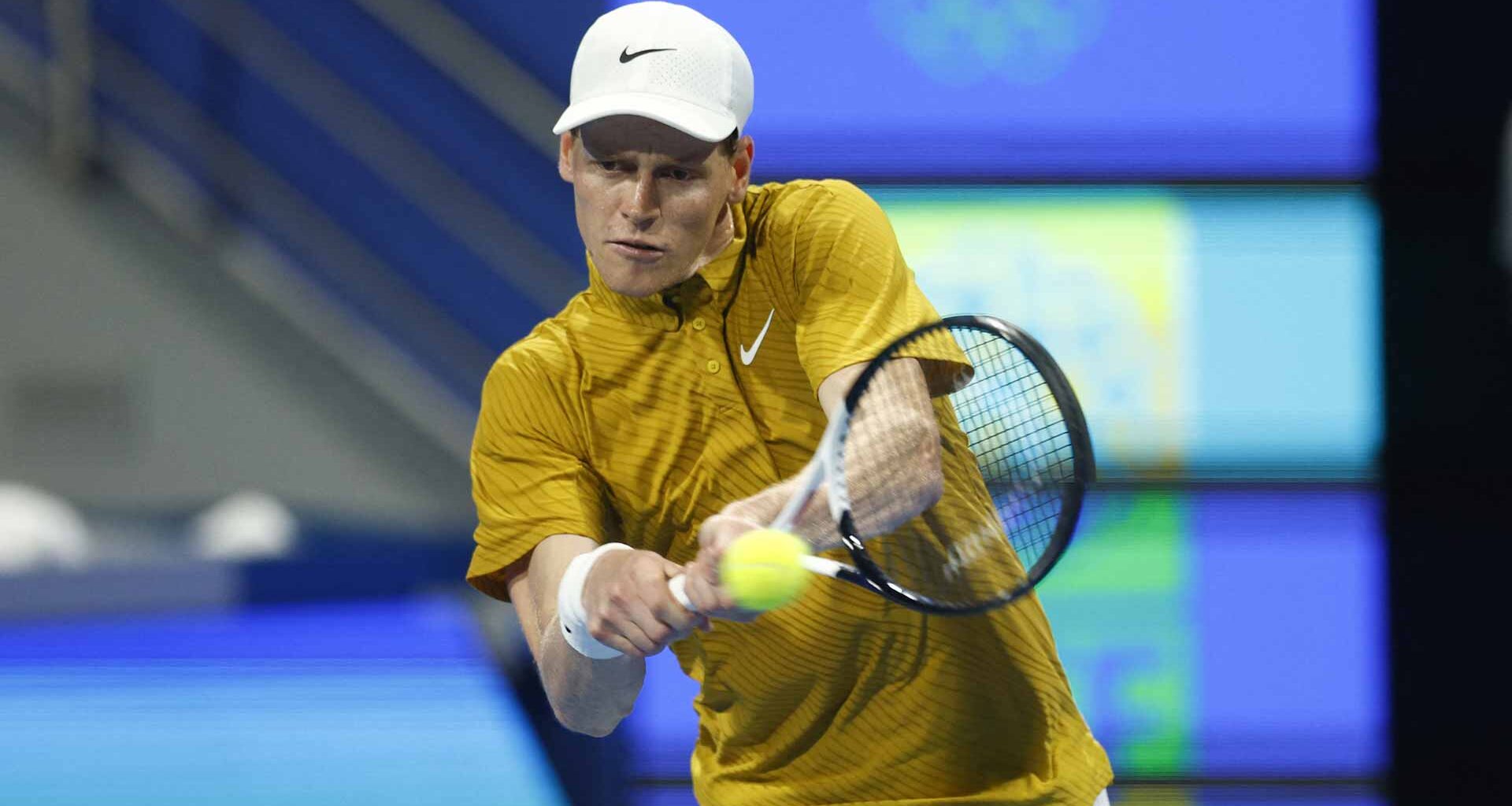 Jannik Sinner falls to Jakub Mensik in three sets Thursday in Doha.