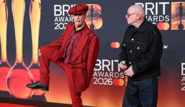 Happy Mondays stars Bez (L) and Shaun Ryder have arrived