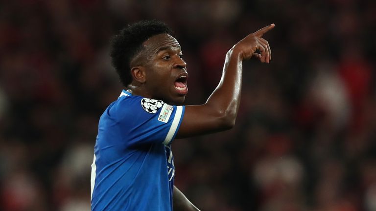 Real Madrid's Vinicius Junior. Pic: AP