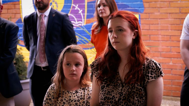 Evie Roodhouse (R) and her sister