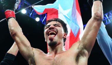 Xander Zayas earned the title of the youngest unified world champion (Credit: Mikey Williams/Top Rank)