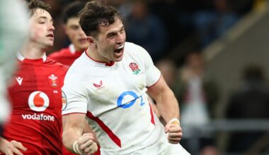 Henry Arundell scored a first-half hat-trick against Wales in England's Six Nations opener