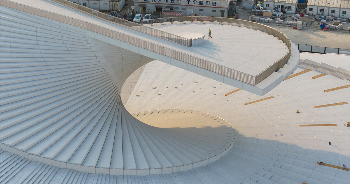 look inside snøhetta’s spiraling shanghai grand opera house