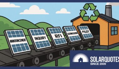 solar panels being recycled