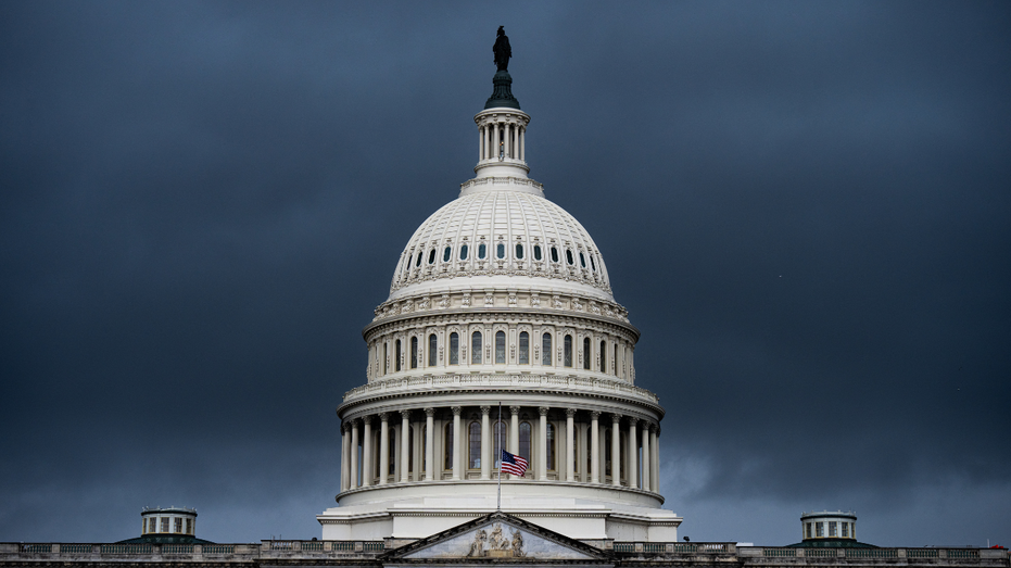Clouds above the U.S. Capitol dome