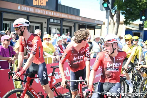 Lotto-Intermarché during stage 1 of the 2026 Tour Down Under