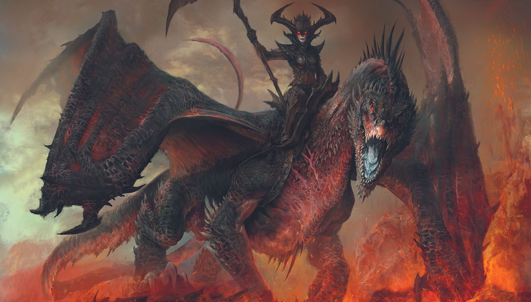 This artist uses a painterly look to create epic fantasy scenes