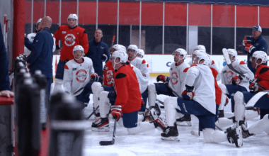Caps Cheer on Gold-Seeking Teammates