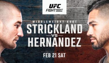 UFC Fight Night Houston Preview: Strickland vs. Hernandez Card