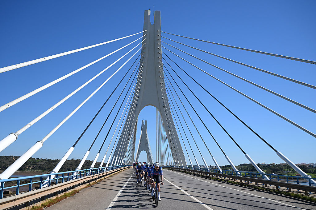 LAGOS, PORTUGAL - FEBRUARY 21: Johan Price-Pejtersen of Denmark and Team Alpecin-Premier Tech competes during the 52nd Volta ao Algarve em Bicicleta 2026, Stage 4 a 175.1km stage from Albufeira to Lagos on February 21, 2026 in Lagos, Portugal. (Photo by Dario Belingheri/Getty Images)
