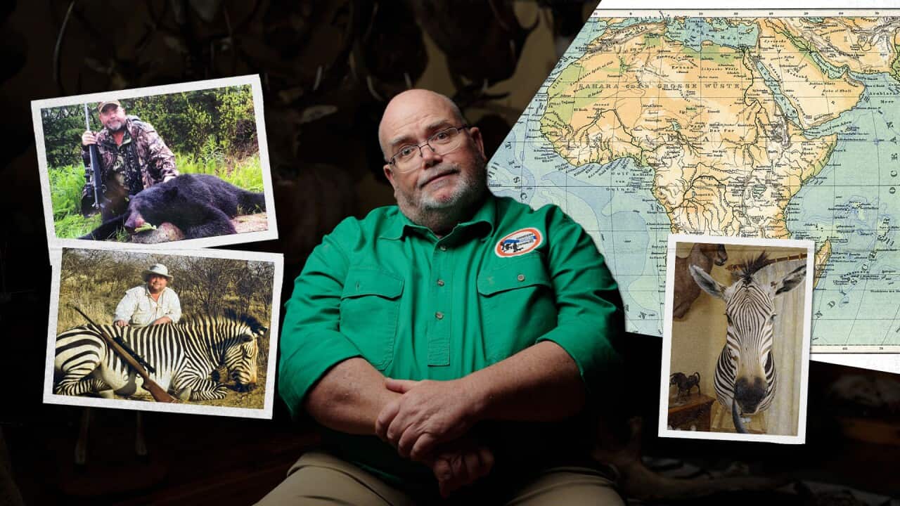 Darren's hunted zebras and bears overseas. Now a 'trophy' ban is in Australia's sights