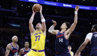 Luka Doncic and Lakers hold off Clippers as Kawhi Leonard exits late