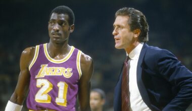 Statue outside Lakers' arena is another first for Pat Riley