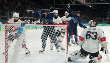 Lehkonen OT goal leads Finland in comeback against Switzerland in Olympic quarterfinals