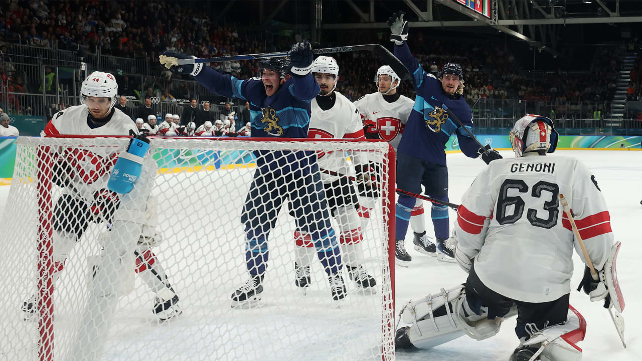 Lehkonen OT goal leads Finland in comeback against Switzerland in Olympic quarterfinals