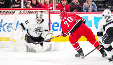 Aho scores in OT, Hurricanes recover to defeat Kings