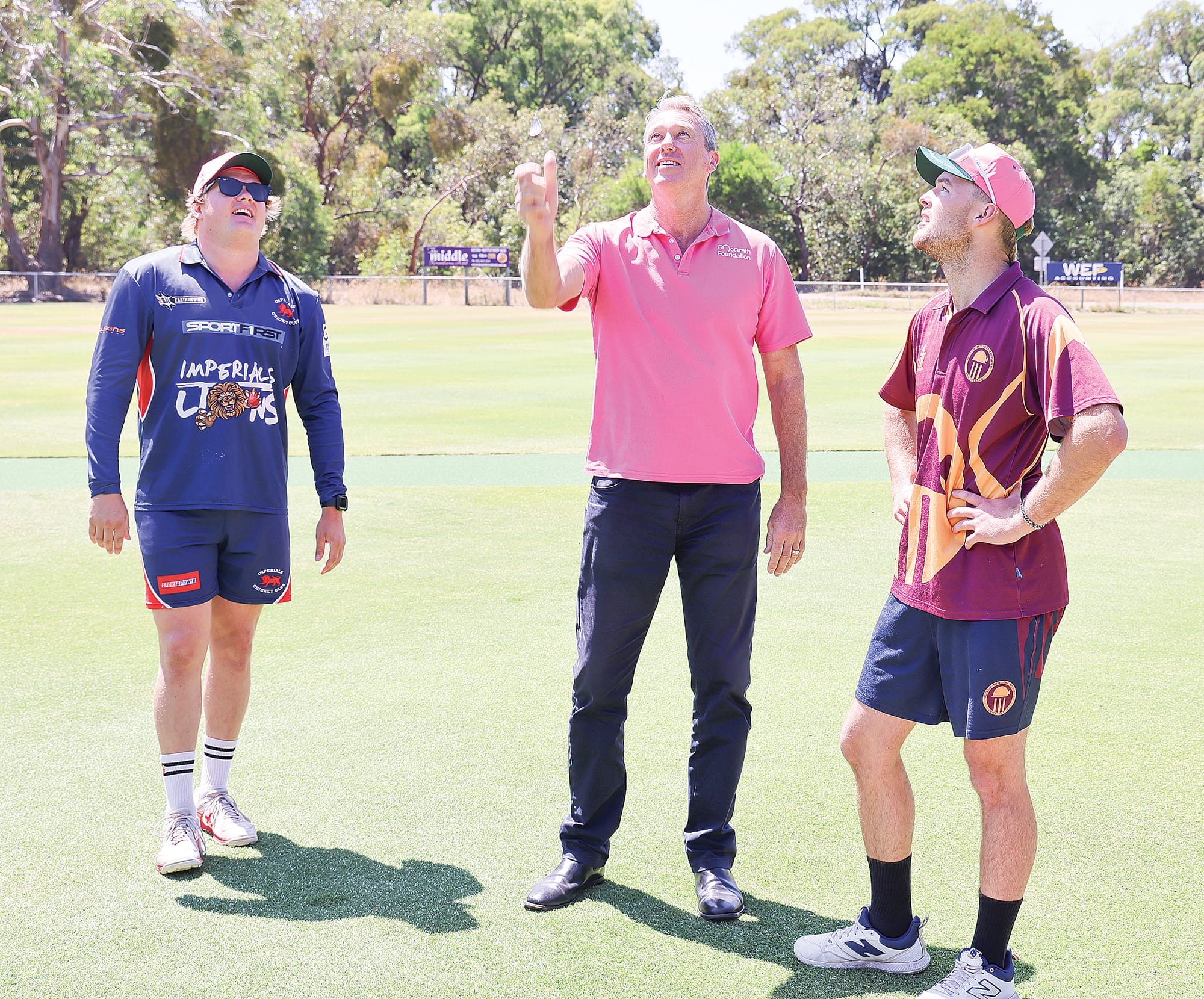 Cricket legend in attendance  as OMK captain scores ton