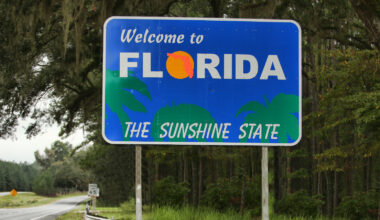 welcome to Florida road sign