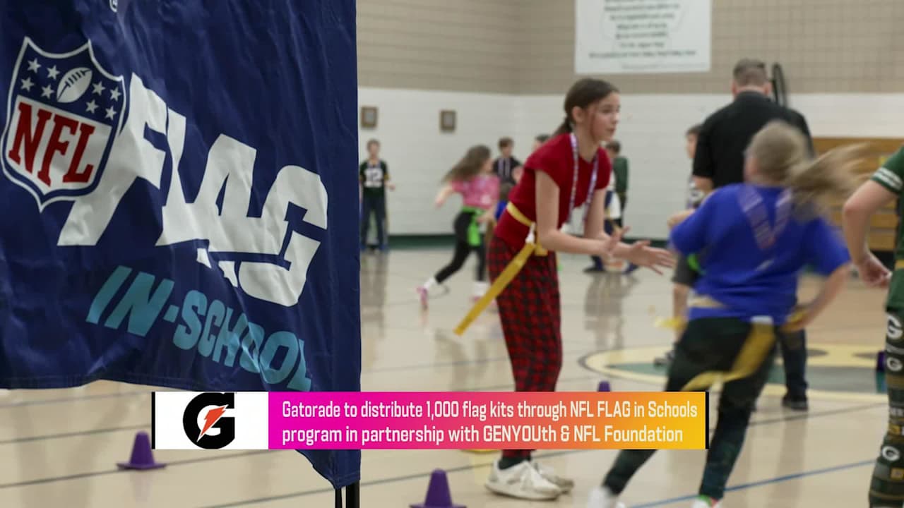 NFL Foundation, GENYOUth team up with Gatorade to distribute 1,000 flag kits via NFL FLAG in Schools program