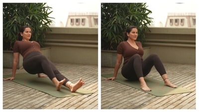 Get inspired by actor Sonnalli Sajnani on how to do planks easily. (Picture credit: Instagram)