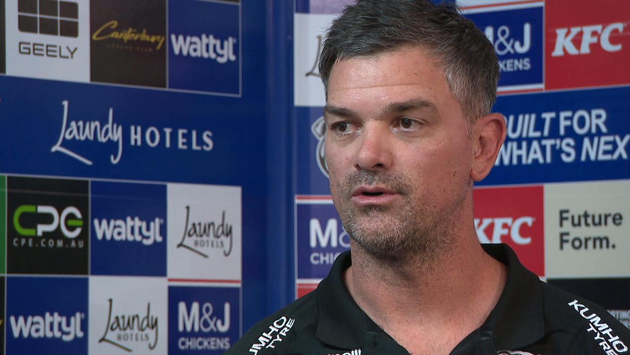 Cameron Ciraldo on Bronson Xerri, dropped, immediate release, Canterbury Bulldogs vs Raiders, Round 3