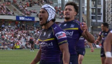 Storm defeat Dragons, score, match report, Round 2 results, ladder, highlights, Sua Fa’alogo hat-trick, Harry Grant, news