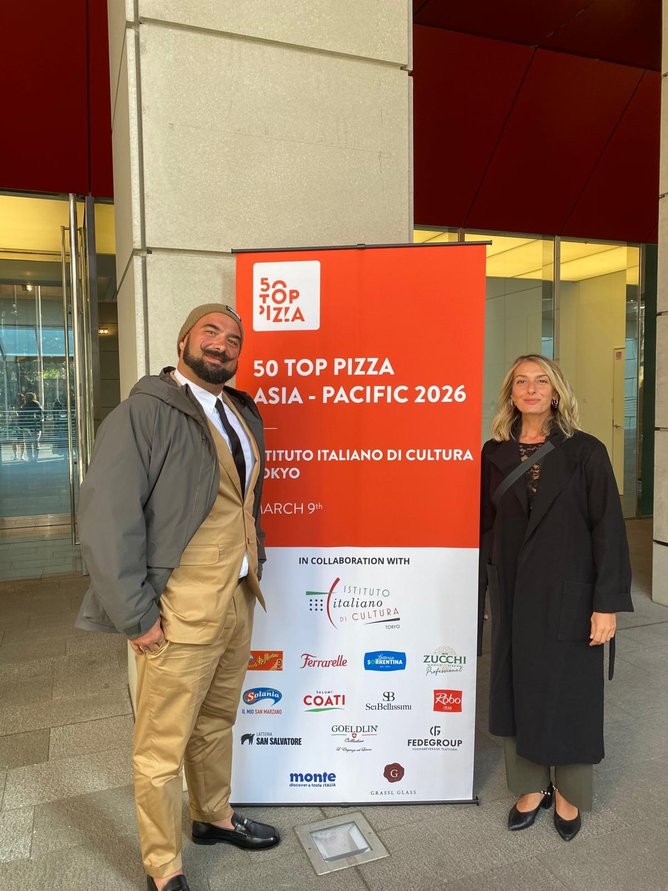 Andrea Brunelli and his partner Chiara.