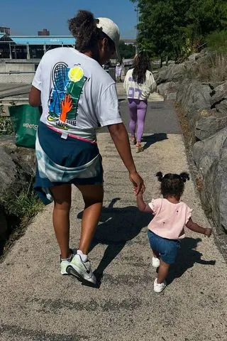 Naomi Osaka and her daughter, Shai.Credit: naomiosaka/Instagram