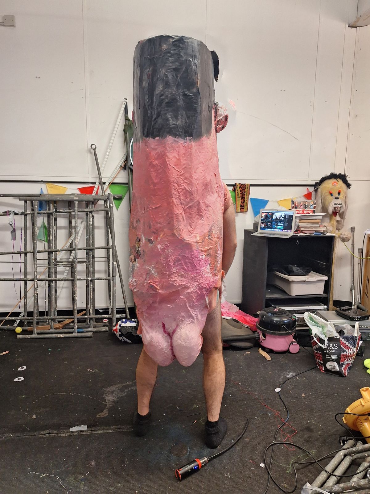 The papier mache bum that couldn't be shown on ITV