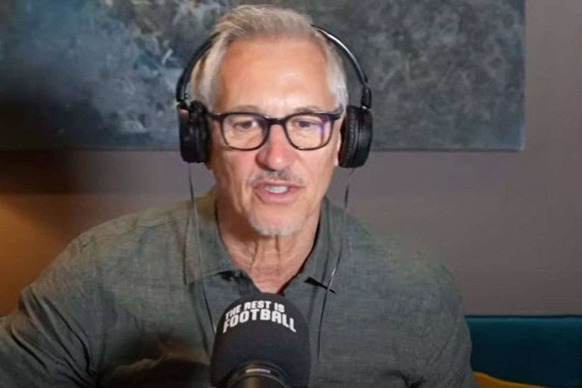 Gary Lineker talks on a podcast