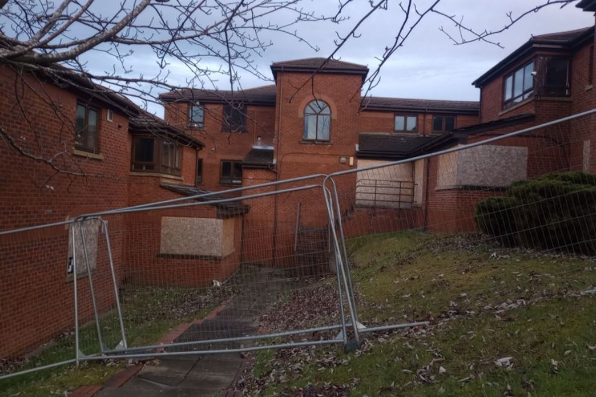 The now vacant Hyde Nursing Home off Grange South Road, Hyde