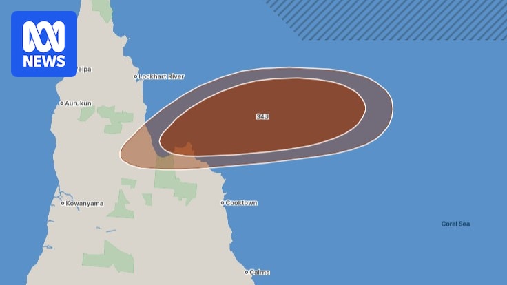 Tropical low 34U a high chance of becoming Cyclone Narelle off Far North Queensland