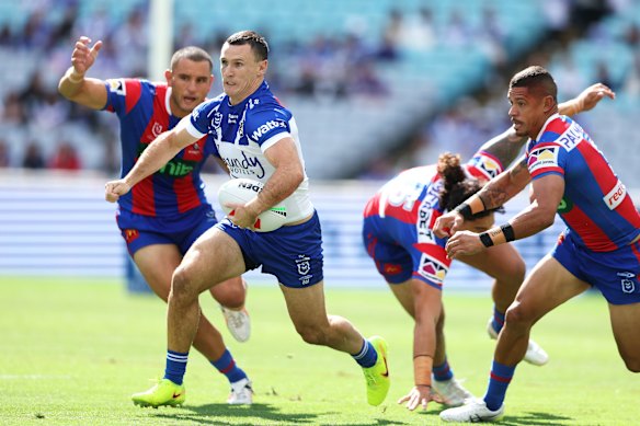 Connor Tracey in action against Newcastle on Saturday.