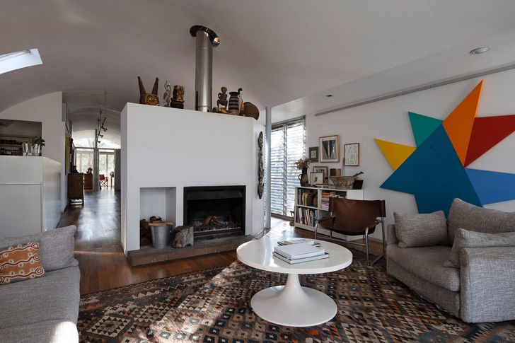 The house is now state heritage-listed. Artwork: Sydney Ball.