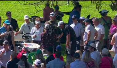 little girl hit by golf cart at Valspar Championship, Brooks Koepka helped kid trapped underneath cart, third round leaderboard, scores, pictures, video, highlights