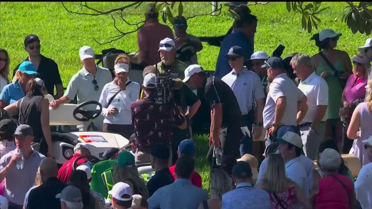 little girl hit by golf cart at Valspar Championship, Brooks Koepka helped kid trapped underneath cart, third round leaderboard, scores, pictures, video, highlights