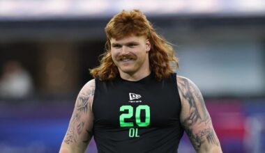 Gennings Dunker’s epic mullet goes viral at NFL Scouting Combine