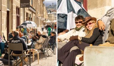 Art lovers camp outside Salamanca gallery to purchase local artist’s paintings