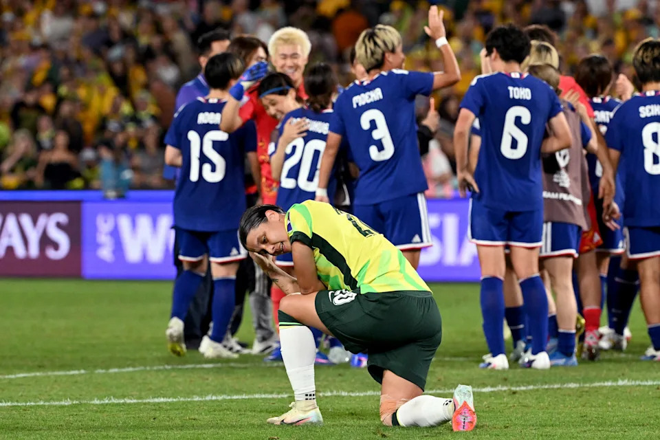 Seen here, Sam Kerr after the Matildas' 1-0 loss to Japan in the Asian Cup final.