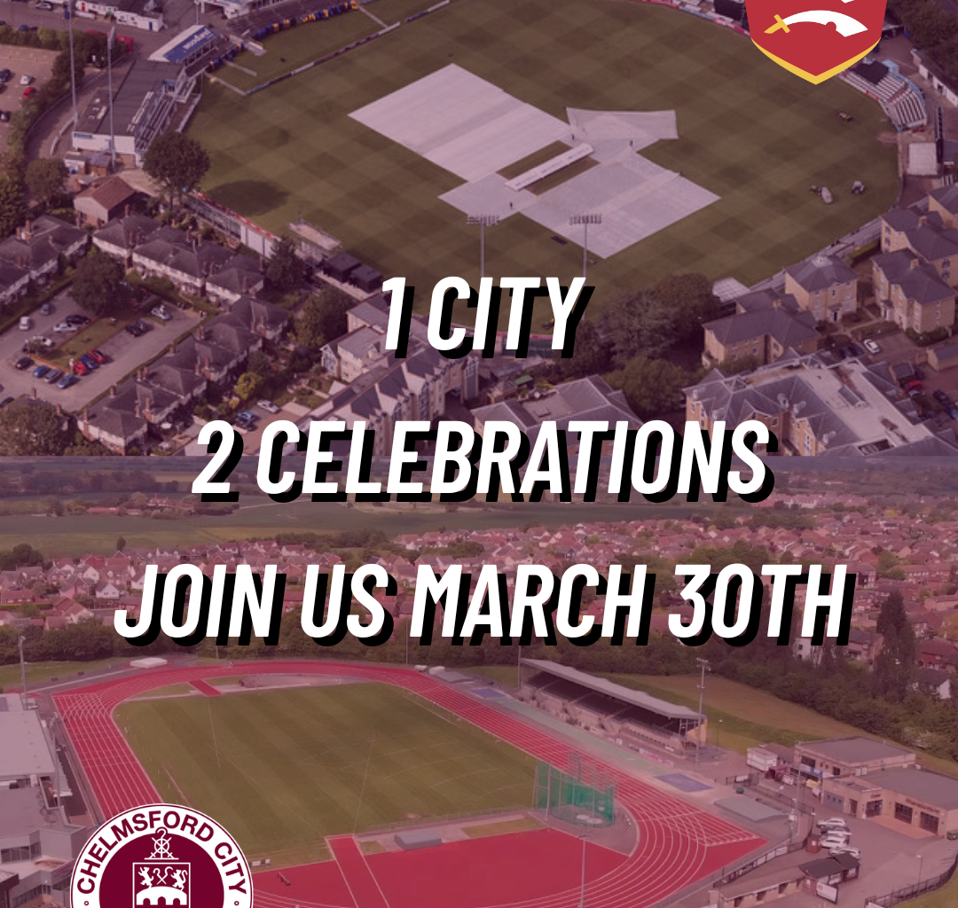 CCFC & Essex County Cricket come together to celebrate anniversaries.