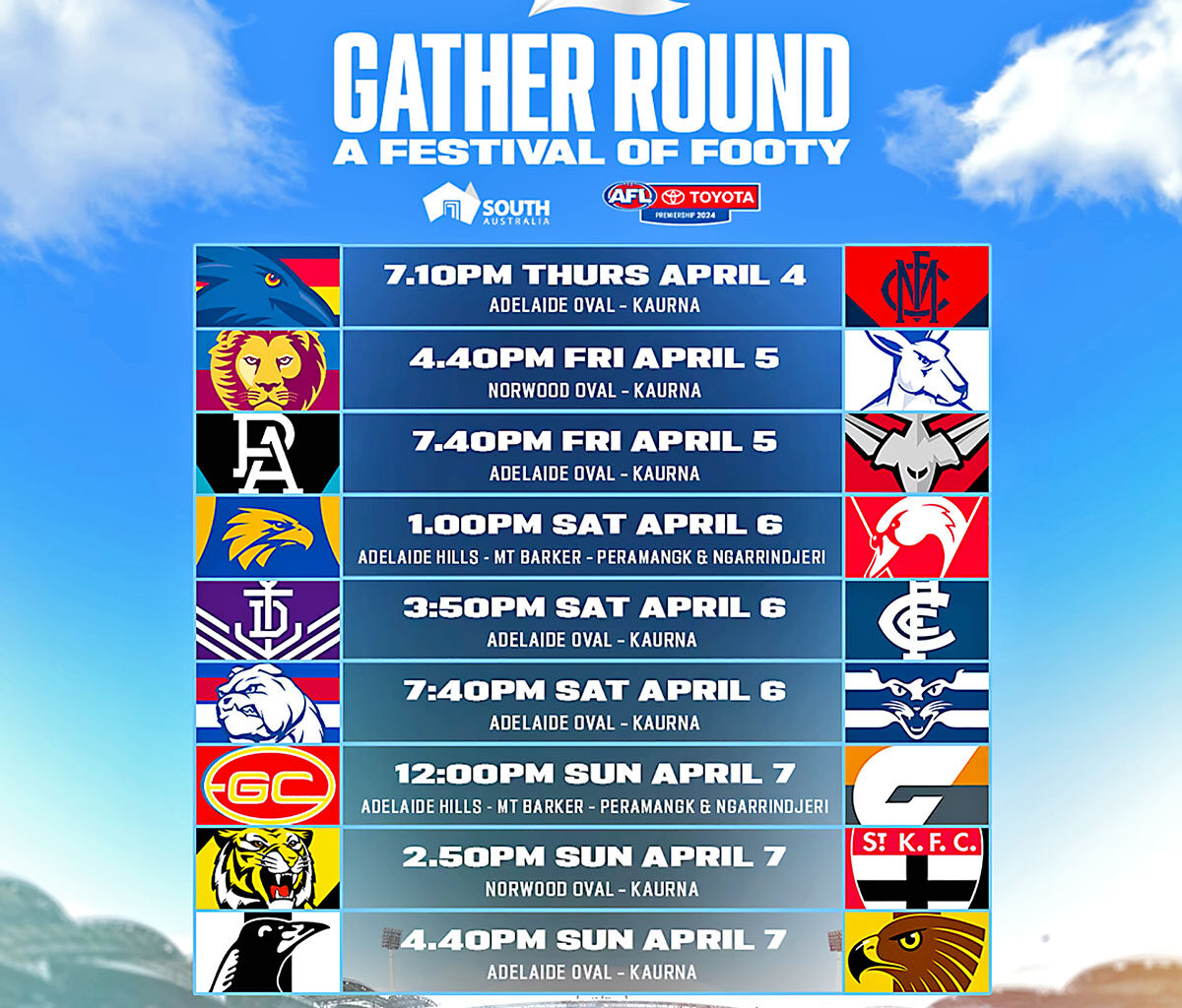 Gather around for footy roadshow