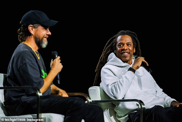 The festivities also included a chat with rapper and Block director Jay Z