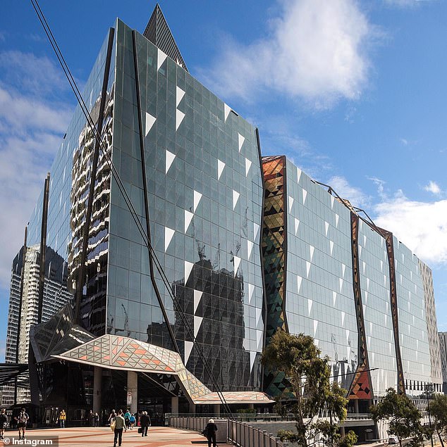 NAB's Docklands building (pictured) was designed to 'bolster employees’ health and well-being'