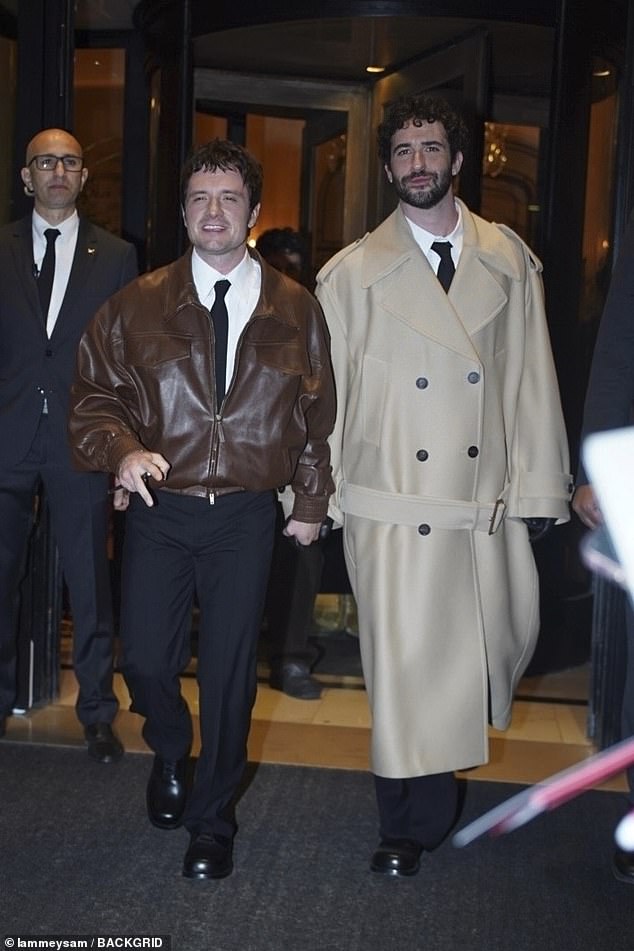 Meanwhile, Josh Hutcherson and Jordan Firstman were spotted leaving their hotel hand in hand as they made their way to the fashion show